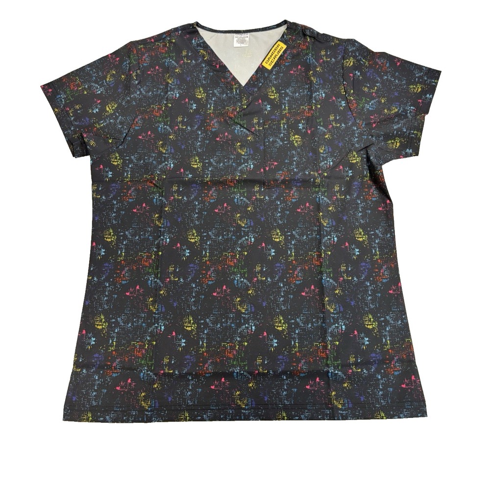 Danger Scrubs Unisexโ Large Colorful Top Medical Nursing Unique Statement Fun